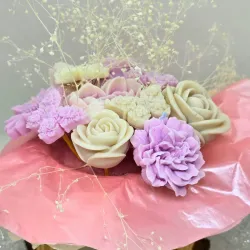 Bouquet de fondants parfumés en cire végétale