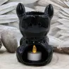 Brûle-parfum BOUBOU noir Bouldogue français