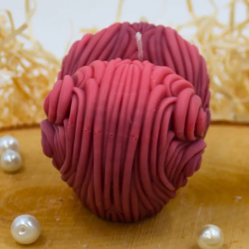 Bougie En Forme D'ours Avec Pétales - Sac Cadeau - Bougie Artisanale