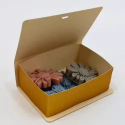 Coffret 6 fondants fleurs et papillons parfumés