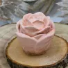 Pot en jesmonite avec couvercle, en forme de rose