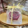 Bougie "Mon Amour" en forme de rose, parfumée, dans son écrin