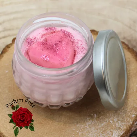 Fondant crémeux Chantilly à la cire végétale - Parfum rose