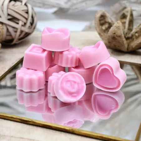 Lot de 10 fondants parfumés à la rose