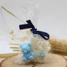 Suspension parfumée personnalisable avec ourson et fleur
