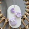 Suspension parfumée personnalisable avec body, lettre et fleur