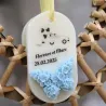 Suspension parfumée personnalisable avec papillon et écritures
