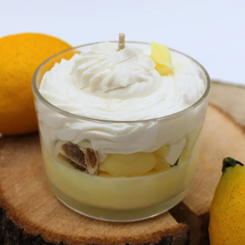 Bougie chantilly parfum citron meringué Bougie chantilly parfum citron meringué