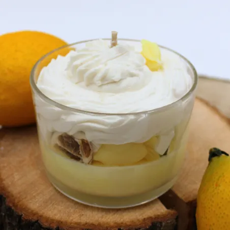 Bougie chantilly parfum citron meringué