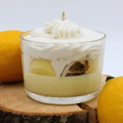 Bougie chantilly parfum citron meringué