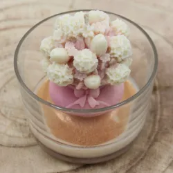 Bougie parfumée bouquet de fleurs