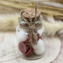 Fiole avec fondants parfumés, cadeau idéal pour les invités de vos évènements
