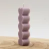 Bougie en forme de cœur superposée, parfumée.