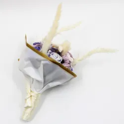Bouquet de mariée en fondants parfumés personnalisable, confectionné à partir de cire végétale