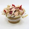 Composition florale de fondants parfumés, en cire végétale