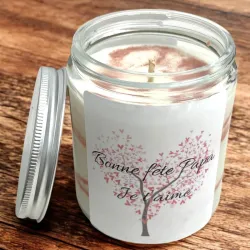 Bougie "Bonne fête Papa" parfumée inspirée des grands parfums