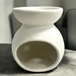Petit brûle parfum design spirale blanc