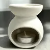 Petit brûle parfum design spirale blanc