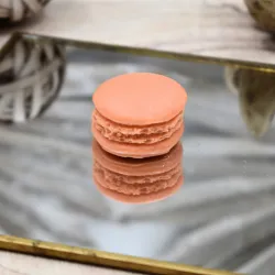 Fondant macaron rose par 1