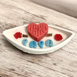 Bougie bateau parfumée fête des pères LOVE
