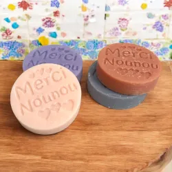 Lot 4 fondants parfumés "Merci Nounou"