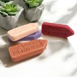 Lot 4 fondants parfumés crayons "Merci Maîtresse"