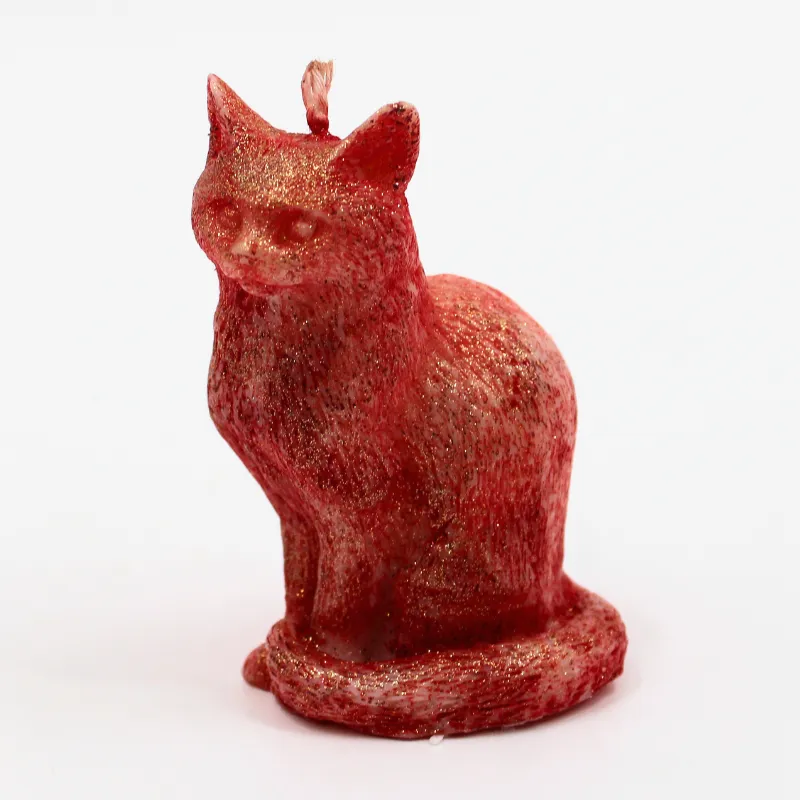 Bougie chat pailleté parfumée