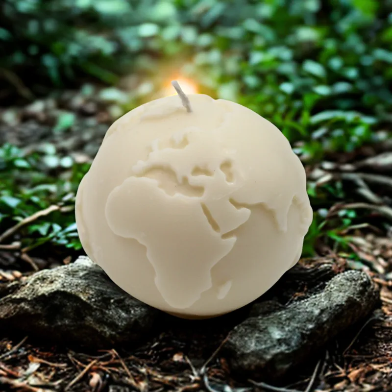Bougie parfumée globe terrestre Bougie parfumée globe terrestre