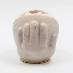 Bougie parfumée florale avec pot en jesmonite