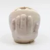 Bougie parfumée florale avec pot en jesmonite