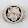 Bougie parfumée florale avec pot en jesmonite