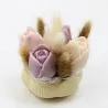 Mini bouquet de fondants tulipes parfumées avec contenant en jesmonite