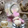 Pot de 15 minis fondants coeurs pomme d’amour et coco