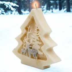 Bougie de Noël Sapin parfumée