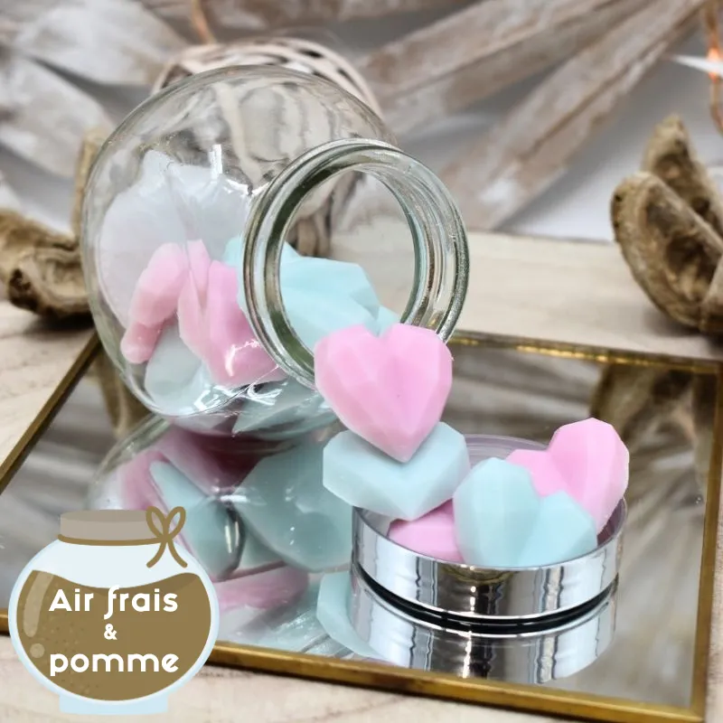 Mini pot de 15 fondants parfumés pomme d'amour et air frais