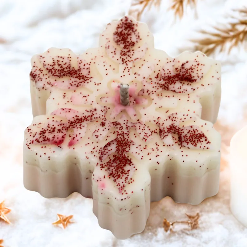 Bougie parfumée étoile des neiges