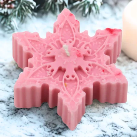 Bougie parfumée étoile des neiges