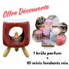 Offre Découverte brûle parfum rouge + 10 minis fondants parfums mix