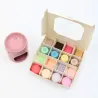 Coffret gourmand 24 fondants + 1 brûle parfum flamant rose