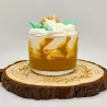 Bougie chantilly halloween avec citrouille à la cire végétale et parfum pomme cannelle